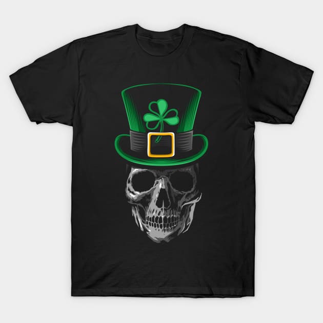 St patrick Skull T-Shirt by albertocubatas